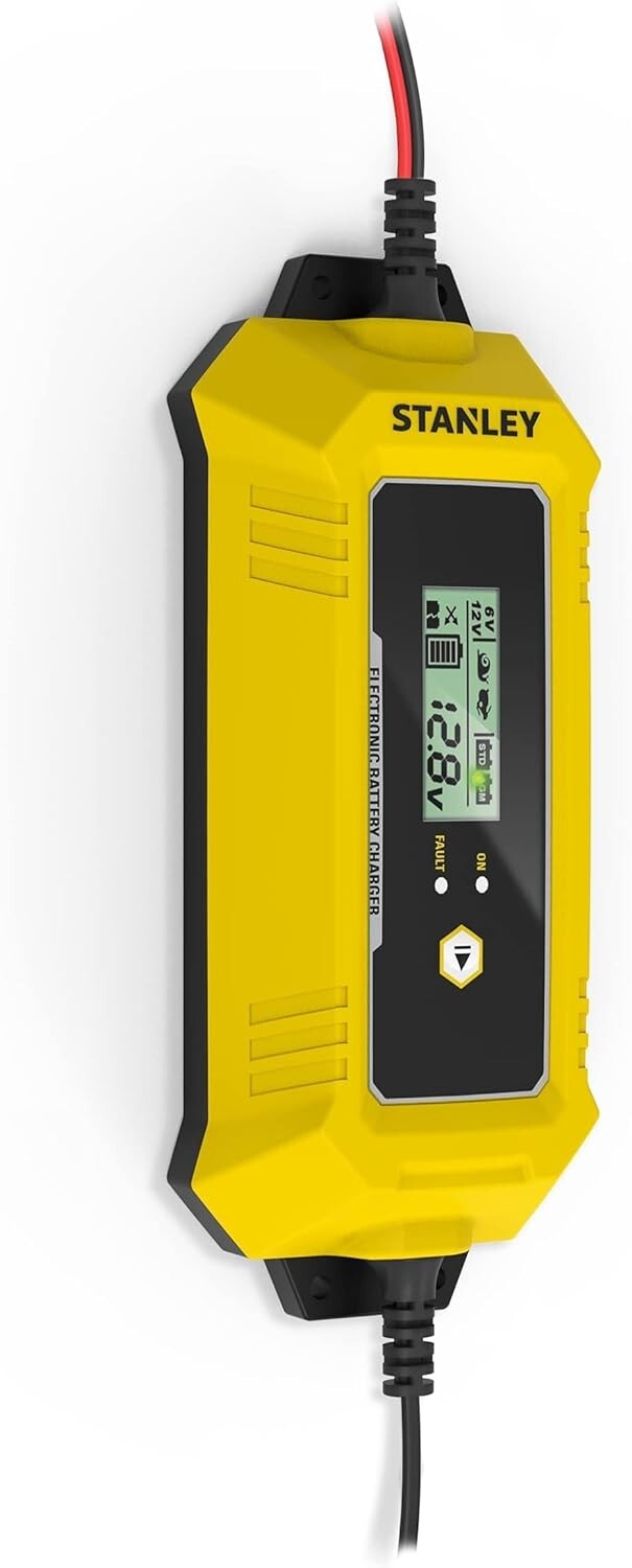 STANLEY Car Battery Charger 12V 6V 4A Fast Automatic Smart Pulse Repair