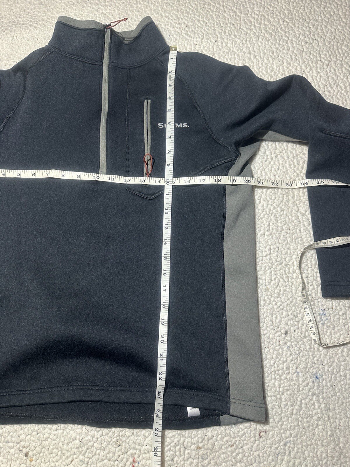 Simms Pullover Men’s Medium Quarter Zip Polyester… - image 12