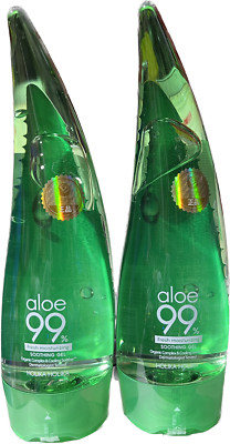 2x Holika Holika 99% Aloe Vera Körperpflegegel Shooting Gel Beruhigendes 250ml