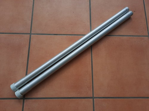 2x VACUUM CLEANER ALUMINIUM EXTENSION WAND TUBE 32mm LENGTH 745mm