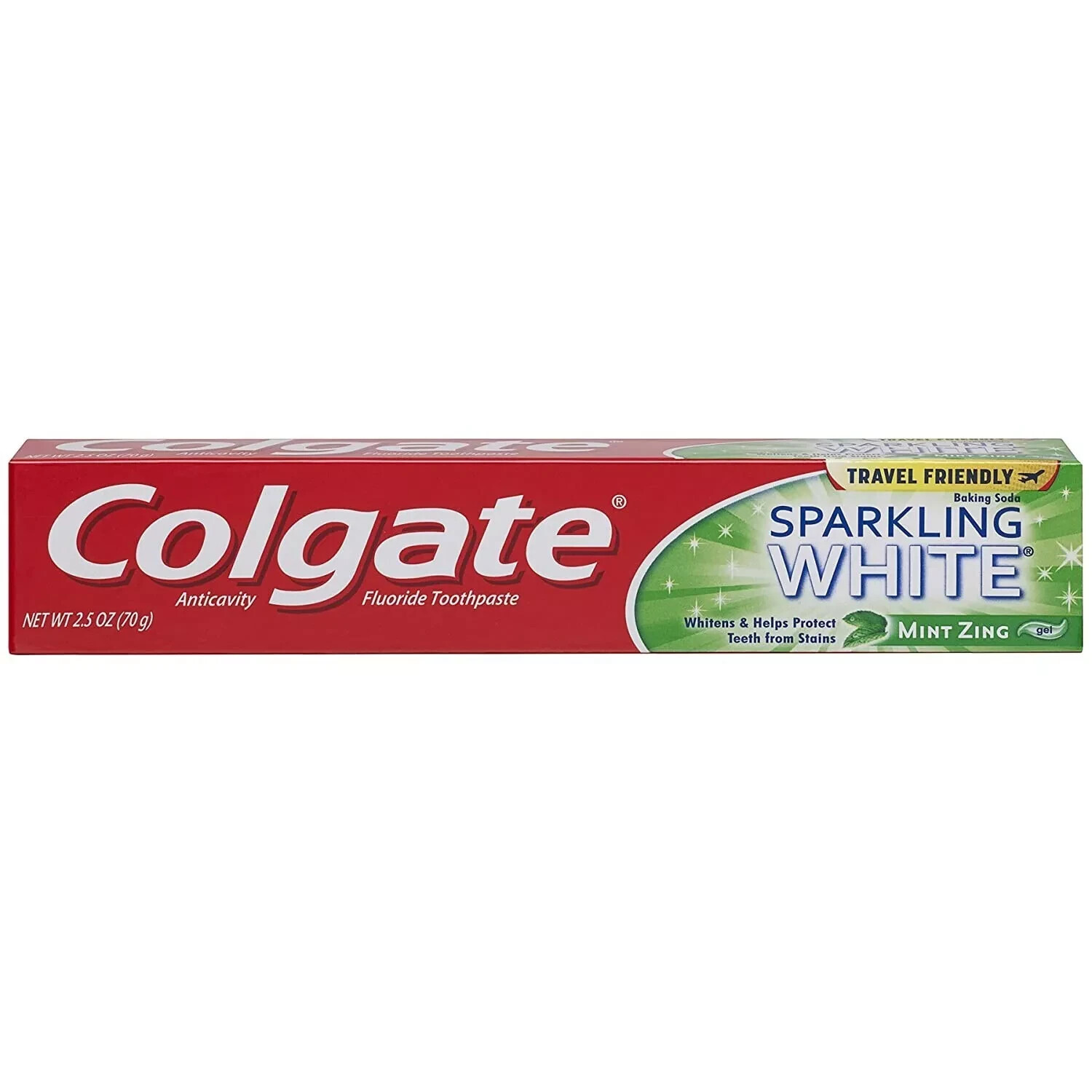 6x Packs Colgate Sparkling White Mint Zing Fluoride Gel Toothpaste | 2.5oz