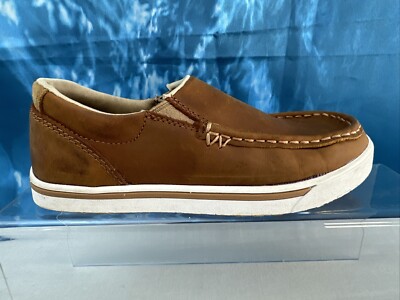 Wrangler Children's Kids Boys Sz Brown Slip-On Boat Casual