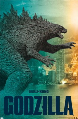 GODZILLA VS. KONG - GODZILLA POSTER - 22x34 23139 | eBay
