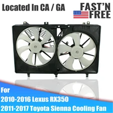 2011-2017 Toyota Sienna 3.5L A/C Radiator Cooling Fan For 2010-2016 Lexus RX350