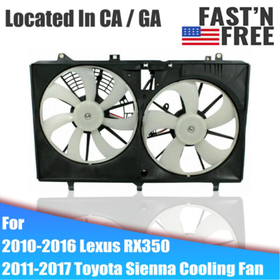 #ad 2011 2017 Toyota Sienna 3.5L A C Radiator Cooling Fan For 2010 2016 Lexus RX350 $60.99