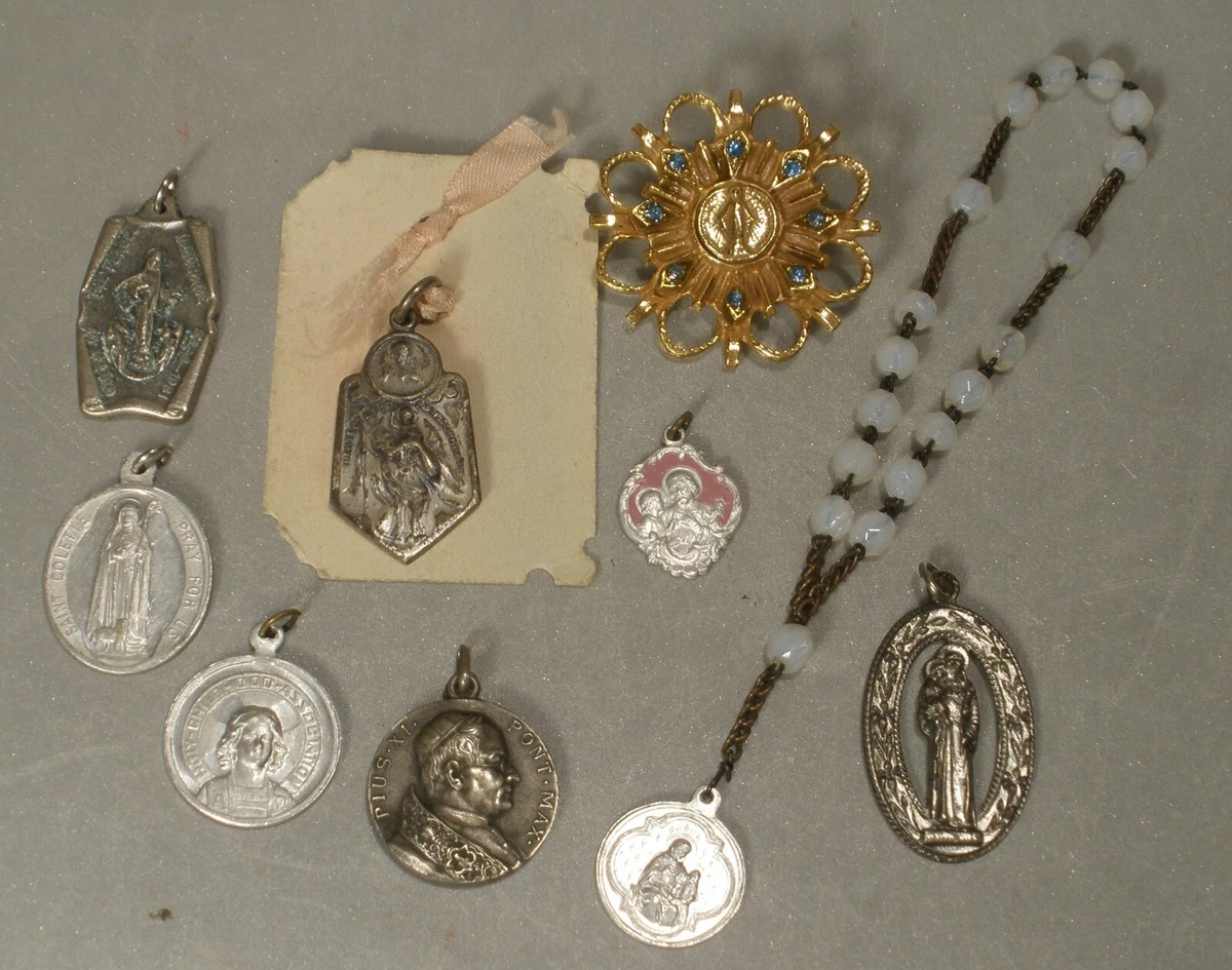 Collection of Vintage Religious Medals eBay