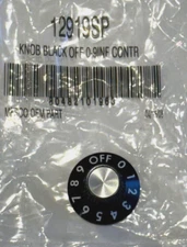 GENUINE OEM LINCOLN 12919SP BLACK CONTROL KNOB OFF 0-9 FITS RT-2AR, ST-1