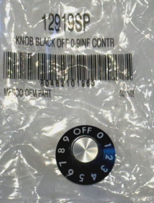 GENUINE OEM LINCOLN 12919SP BLACK CONTROL KNOB OFF 0-9 FITS RT-2AR, ST-1
