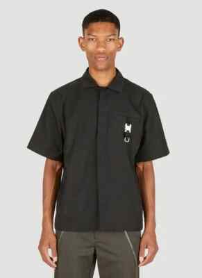 1017 ALYX 9SM Achterbahn Buckle Shirt | Schwarz | Größe M / M | Knopf