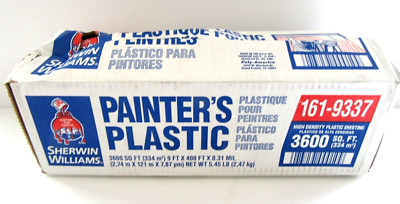 Sherwin Williams Painter's Drop Plastic 9 ft x 400 ft 0.31 mil 3600 sq ft