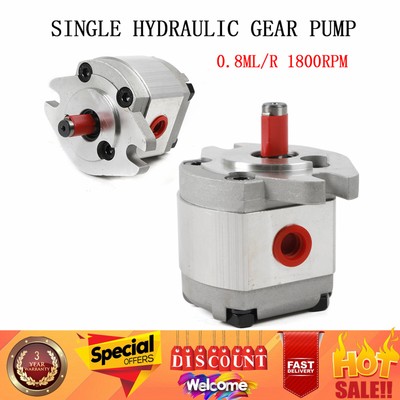 Hydraulic Gear Pump Flat Keyed Shaft SAE Flange Mounting Mini High Pressure