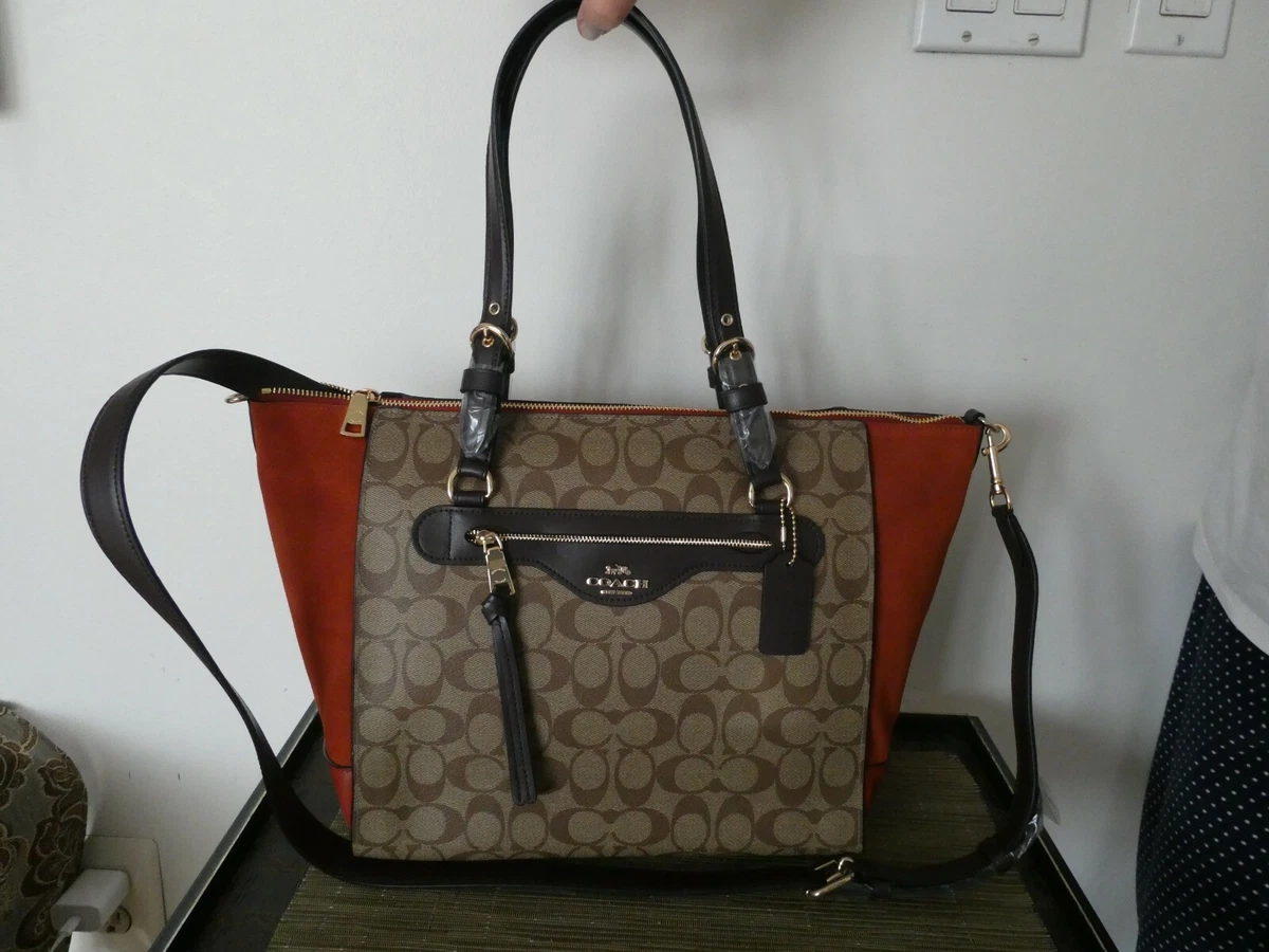 coach kleo carryall bag