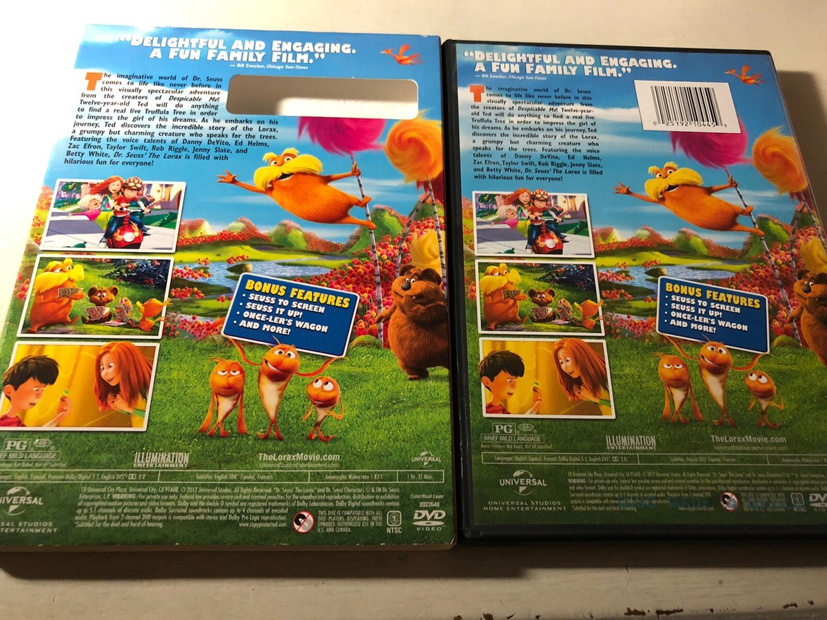 Dr. Seuss' the Lorax (2012) DVD Animated Action Comedy 25192104459