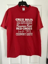 vintage RED CROSS t shirt mens large made in USA