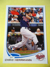 Chris Herrmann - 2013 Topps Rookie Baseball card #335 - Minnesota Twins - C