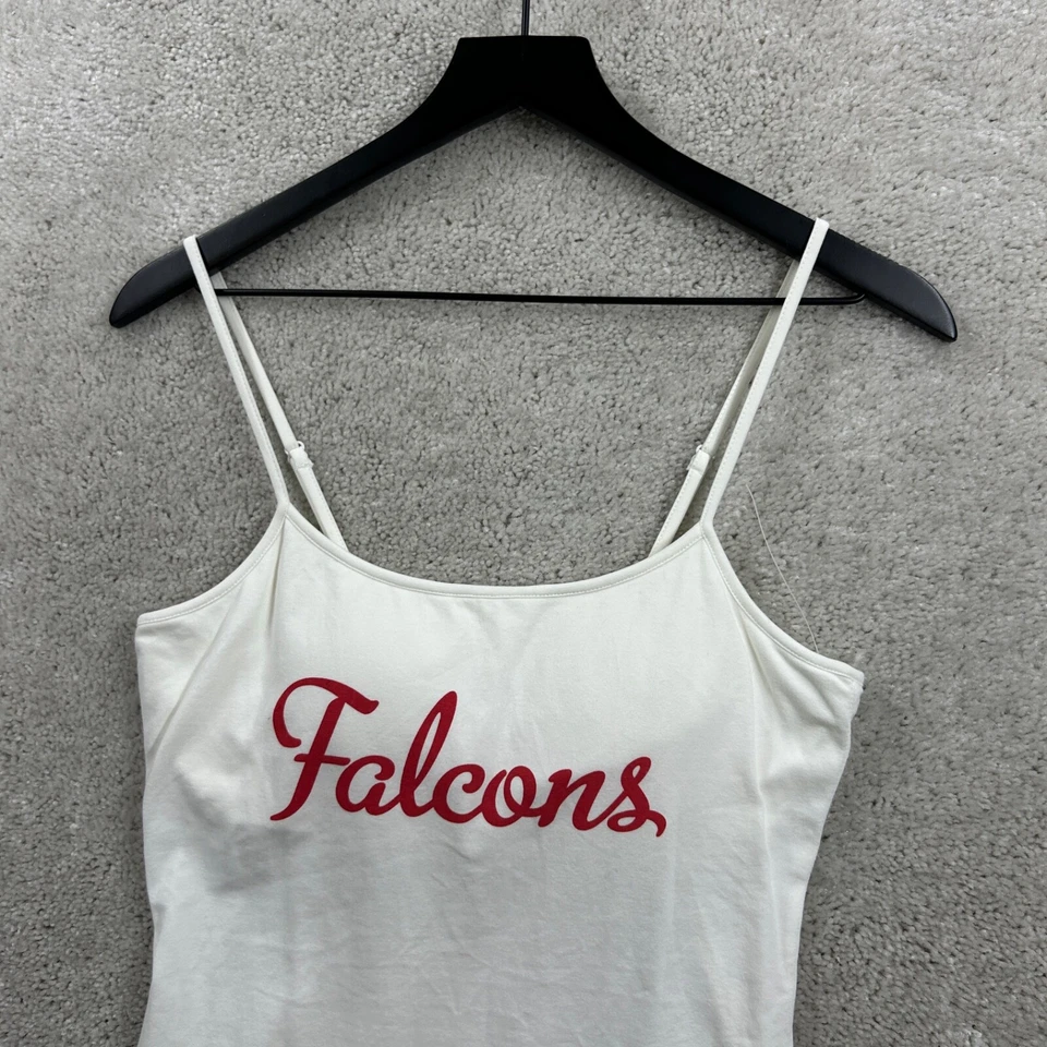 Camiseta sin mangas Atlanta Falcons para mujer talla pequeña blanca sujetador sin mangas NFL Foto 4 de 4