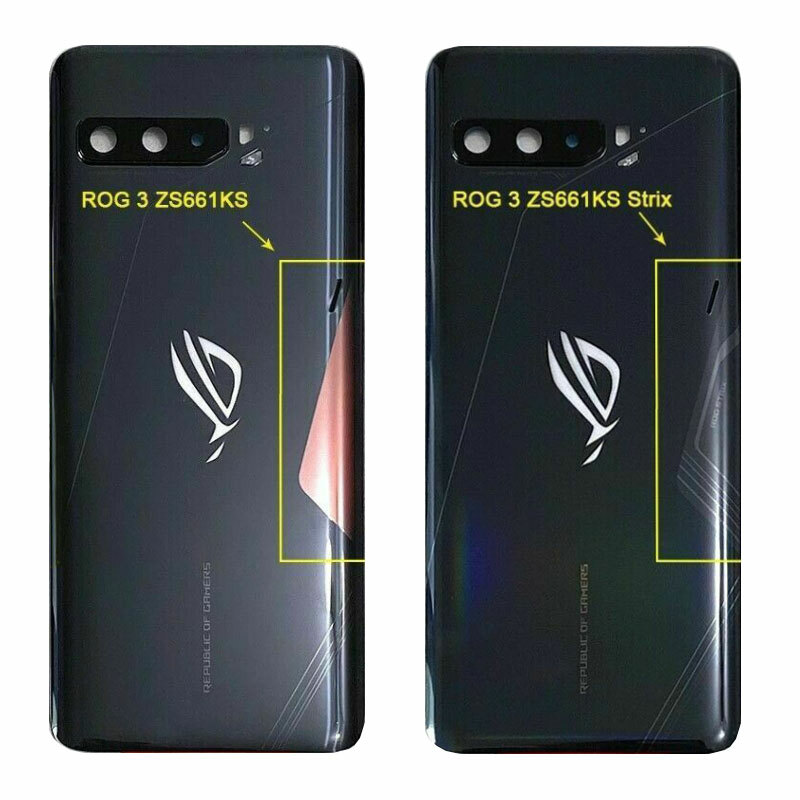 ☆ 耐衝撃構造 for ASUS ROG Phone3 ク Phone3 853 Original Housing Battery Back Door Cover For ASUS ROG Phone 3 5G
