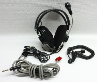 RST / Telex MRB-600 Dual Muff Magnetic Headphones w/ Carbon Boom
