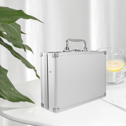 Aluminum Carrying Case Hard Briefcase Instrument Storage Box Man - Picture 8 of 12