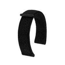 Hirsch Vocem Black for smartwatch Strap Soft, Elastic  Versatile, 20 mm