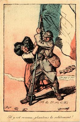 CPA Il y est revenu plantons le solidement FRANCE FOLKLORE (787873)