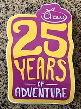 Chaco 25 Years of Adventure Anniversary Logo Lizard Camp Gear Hike Boot Sticker