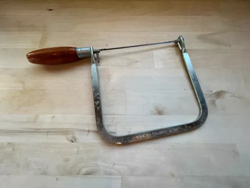 Vintage Disston Coping Saw No.15  w/Blade - 6.5" - Made in USA