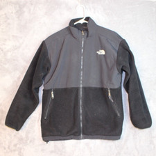 The North Face Size XL Boys Youth Junior Black Fleece Full Zippered Jacket Coat