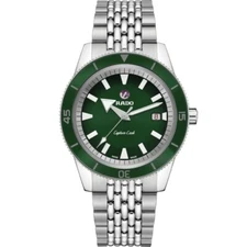 Rado Captain Cook 42mm Auto Green Dial Travel Set Men's Watch R32505318