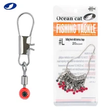 OCEAN CAT Rolling Swivel with Interlock Snaps Fishing Tackle Saltwater Fishing