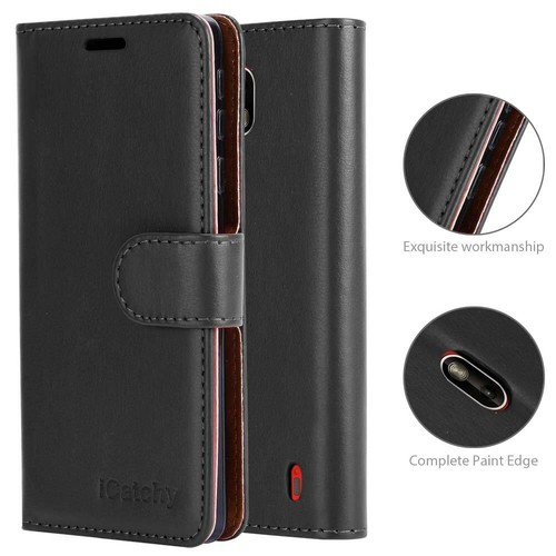 For Nokia 1 Plus Phone Case Leather Wallet Book Cover + Screen Protector - Picture 9 of 80