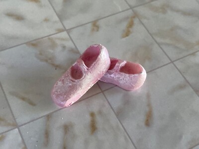 1:12 Dollhouse Miniature Pink Ballet Girl Shoes Accessories Nursery Decor
