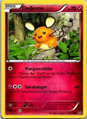 Pokémon Dedenne 70/119 Phantomkräfte Deutsch