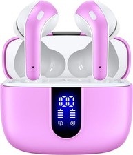 Bluetooth Headphones True Wireless Earbuds 60H Playback LED Power Display Ear...