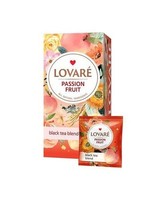 2X Lovare Tee Passionsfrucht Schwarzer Tee M. Blumen Pfirsich Maracuja 2X 24Btl