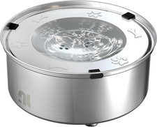 1L/0.26 Gallon Dog Water Bowl No Spill, Stainless Steel No Spill Water Bowl for