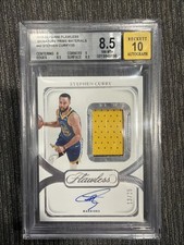 Stephen Curry 2023 Panini Flawless Prime Patch Autograph /25 BGS 8.5 💎📈🐐