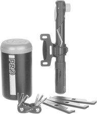 PACK COMBINADO PROFESIONAL CON BOTELLA DE ALMACENAMIENTO, mini herramienta y bomba, palanca de neumáticos + tubo interior X1