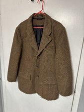 LL Bean 100 Shetland Wool Tweed Sport Coat Jacket Blazer Men's Size 40 L