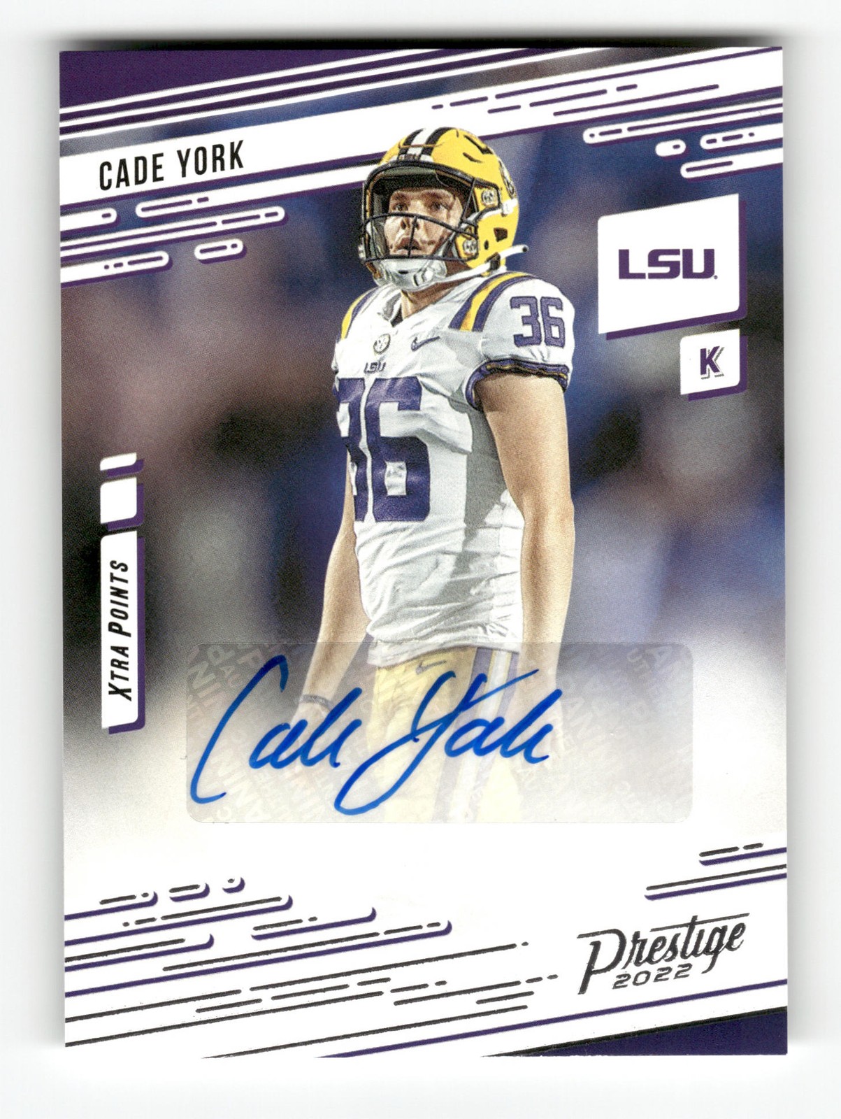 Cade York Panini Chronicles Draft Picks Prestige Xtra Points Signatures #PXCYO Base