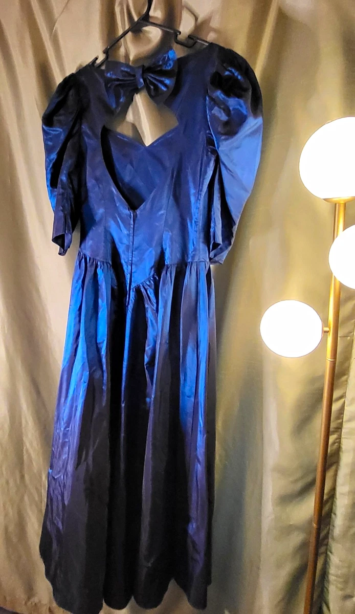 Satin Blue Dresses for Women for sale