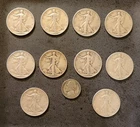Walking Liberty Half Dollar Lot Of 10