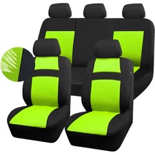 CAR PASS Seat Cover Full Sets, 3D Air Mesh Car Seat Cover with 5mm Composite ...