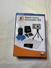 Zeikos 6PC Digital Camera Accessory Kit For Digital Cameras. New Opened Box