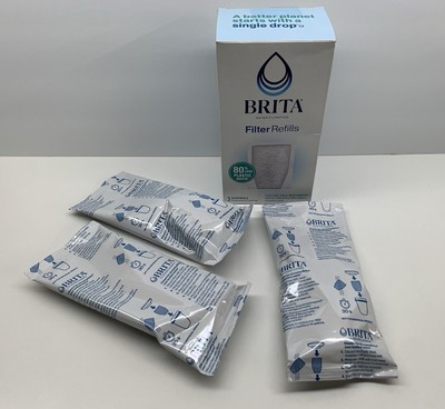 Brita Refillable Water Filtration System Filter Refills 3 Count