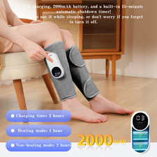 1Pcs Leg Massager for Circulation, Air Compression Calf Massager with Heat NEW