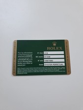 100% GENUINE OEM ROLEX PEARLMASTER 18k 81208 INTERNATIONAL GAURANTEE CARD