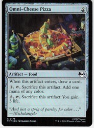Omni-Cheese Pizza #176 (Foil) - Teenage Mutant Ninja Turtles MTG