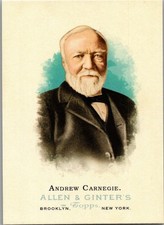 2006 Topps Allen & Ginter Andrew Carnegie Businessman Philanthropist SP #344