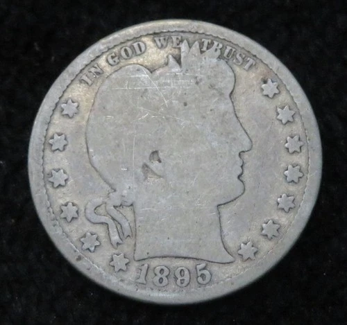 1895-S Barber Quarter * Semi Key Date * Great for a Book * 5892